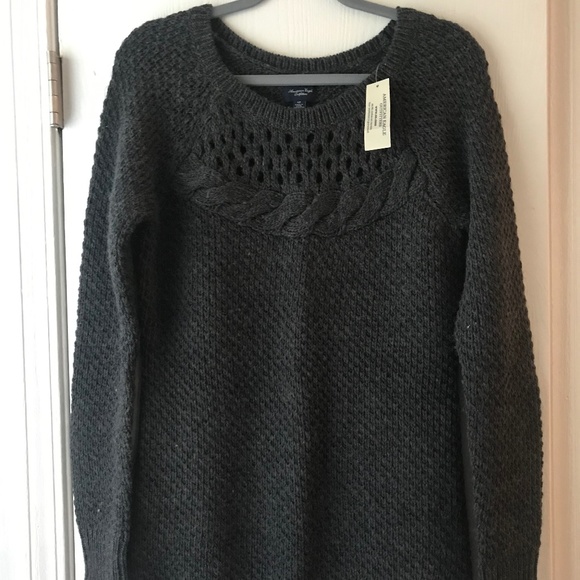 American Eagle Outfitters Tops - American Eagle Gray Tunic Sweater Dress